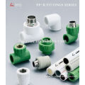2015 green color ppr pipe fittings for cold and hot water